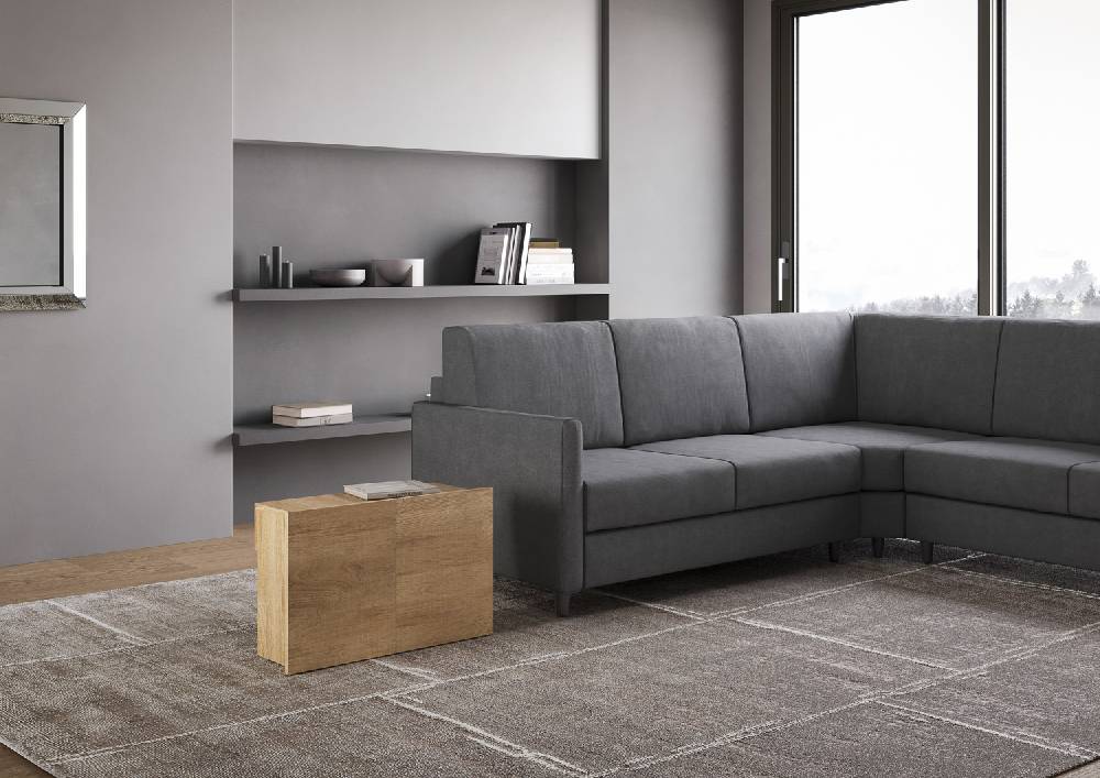 Itamoby Consolle Allungabile Evolve Con Panca Inferiore Quercia Natura