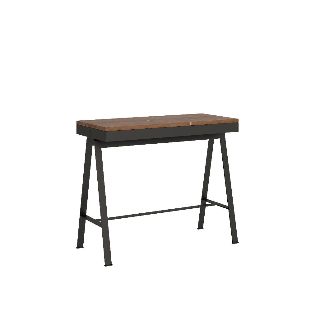 Itamoby Consolle Banco Evolution Abete Tinto Telaio Antracite