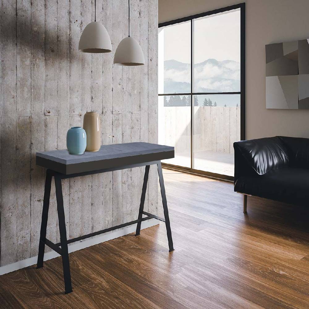 Itamoby Consolle Banco Evolution Cemento Telaio Antracite