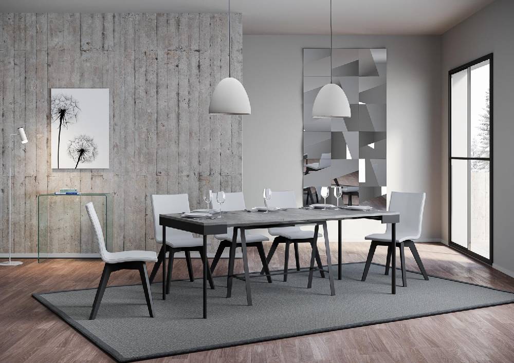 Itamoby Consolle Banco Evolution Cemento Telaio Antracite