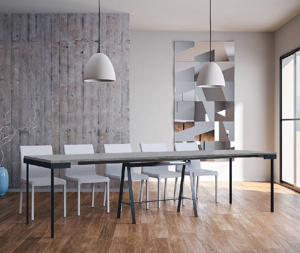 Itamoby Consolle Banco Evolution Cemento Telaio Antracite