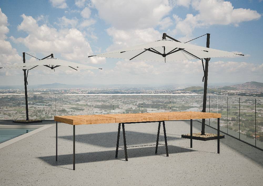 Itamoby Consolle Banco Premium Abete Tinto Telaio Antracite