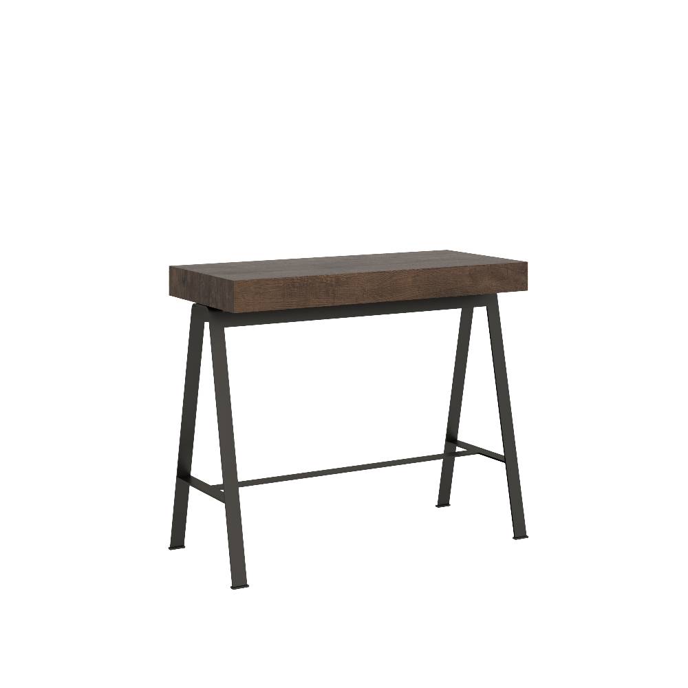 Itamoby Consolle Banco Premium Noce telaio Antracite