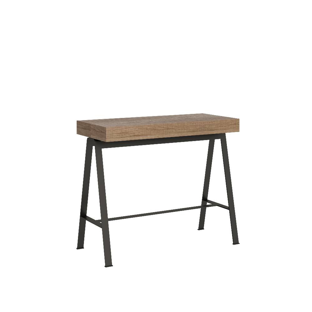 Itamoby Consolle Banco Small Cemento telaio Antracite