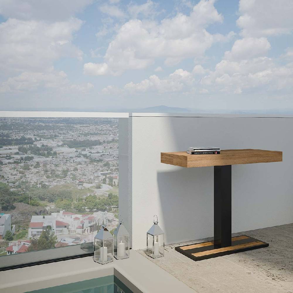 Itamoby Consolle Capital Abete Tinto Telaio Antracite