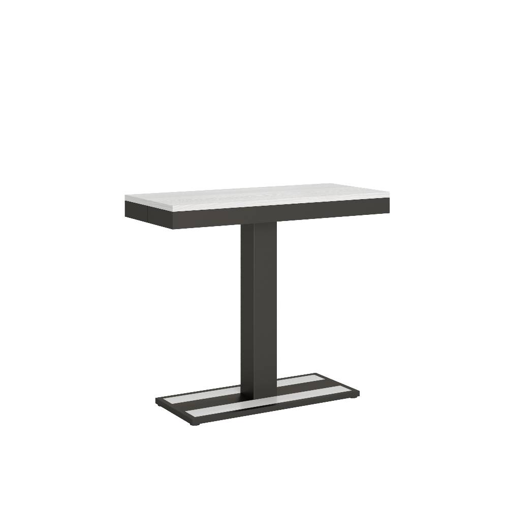 Itamoby Consolle Capital Evolution Bianco Frassino Telaio Antracite