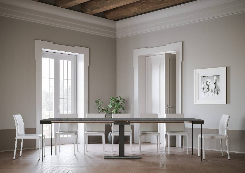 Itamoby Consolle Capital Evolution Cemento Telaio Antracite