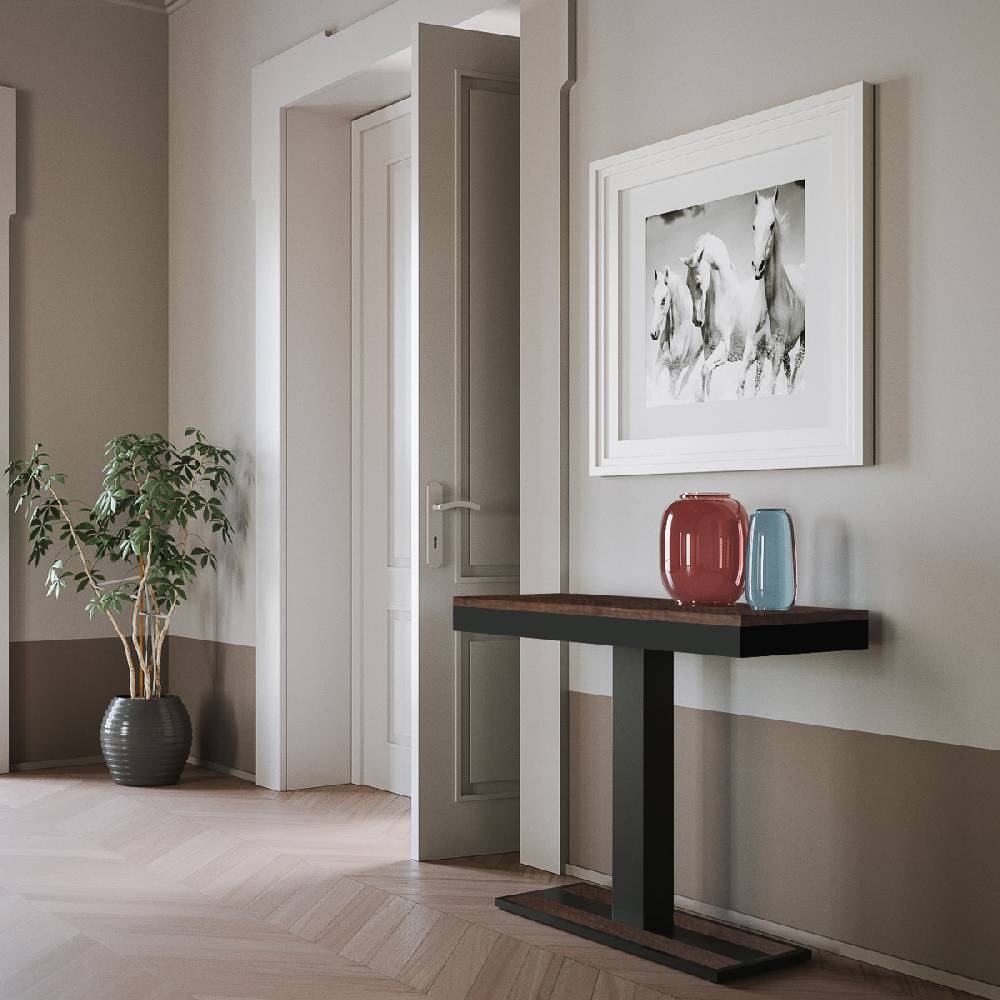 Itamoby Consolle Capital Evolution Noce Telaio Antracite