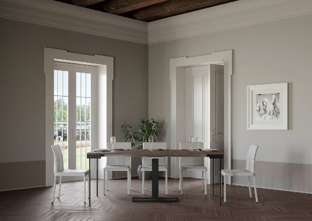 Itamoby Consolle Capital Evolution Noce Telaio Antracite