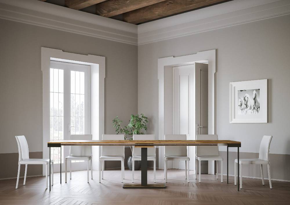 Itamoby Consolle Capital Evolution Quercia Natura Telaio Antracite