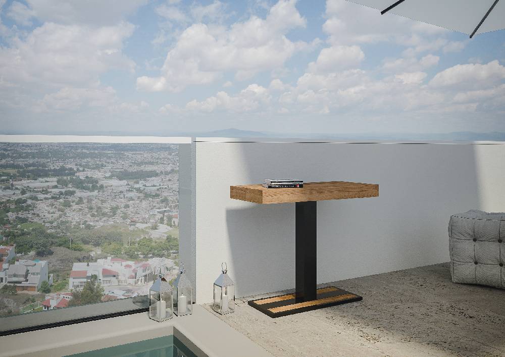 Itamoby Consolle Capital Premium Abete Tinto Telaio Antracite