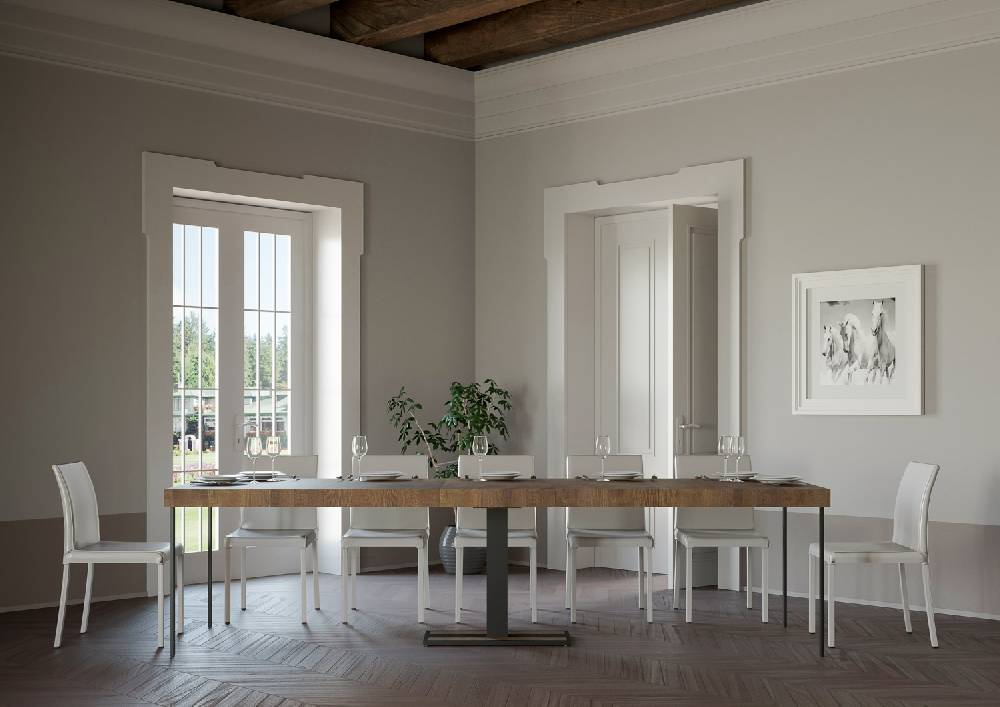 Itamoby Consolle Capital Premium Noce Telaio Antracite