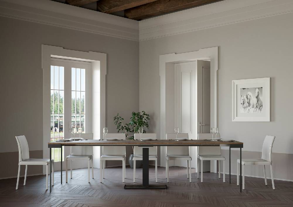 Itamoby Consolle Capital Small Evolution Noce Telaio Antracite