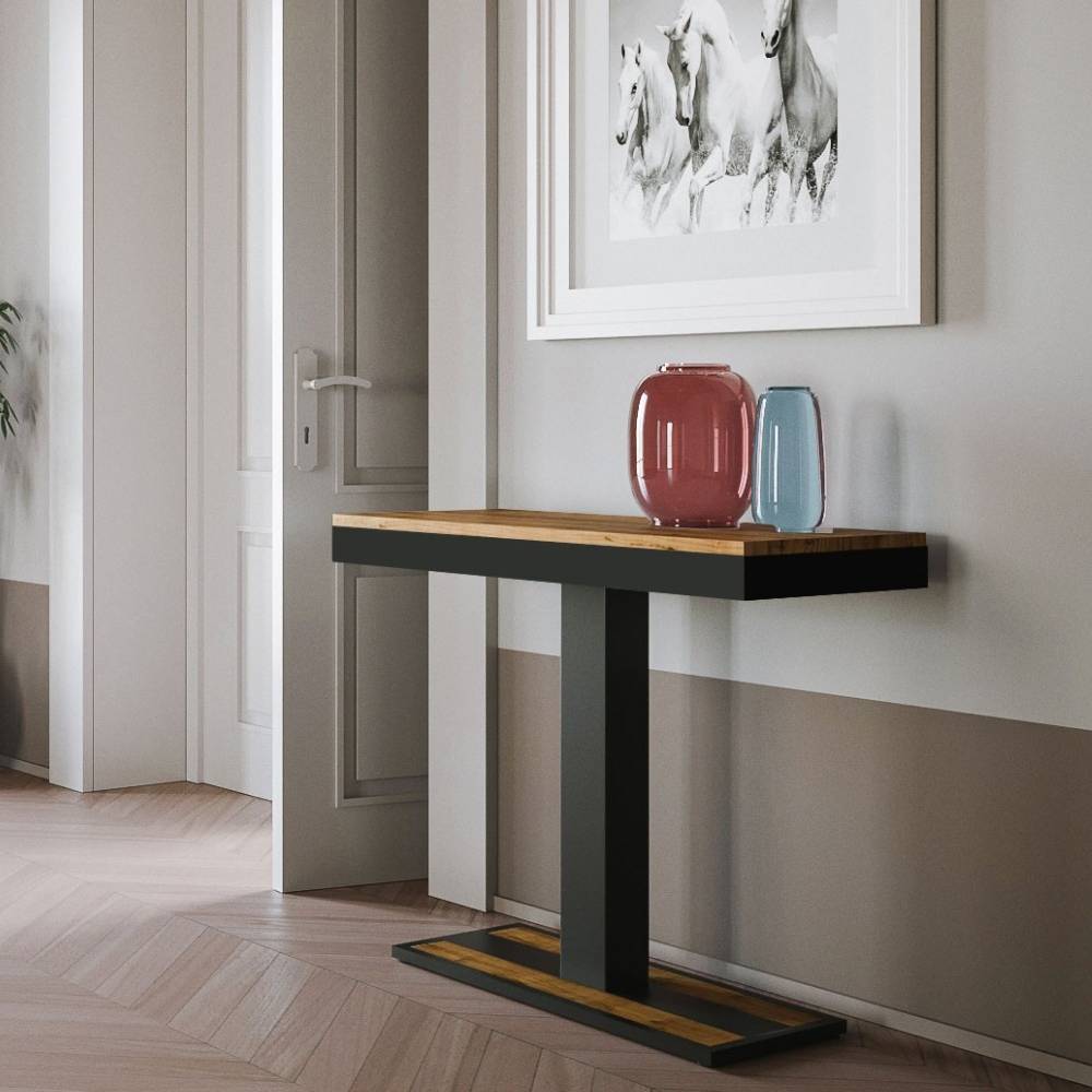 Itamoby Consolle Capital Small Evolution Quercia Natura Telaio Antracite
