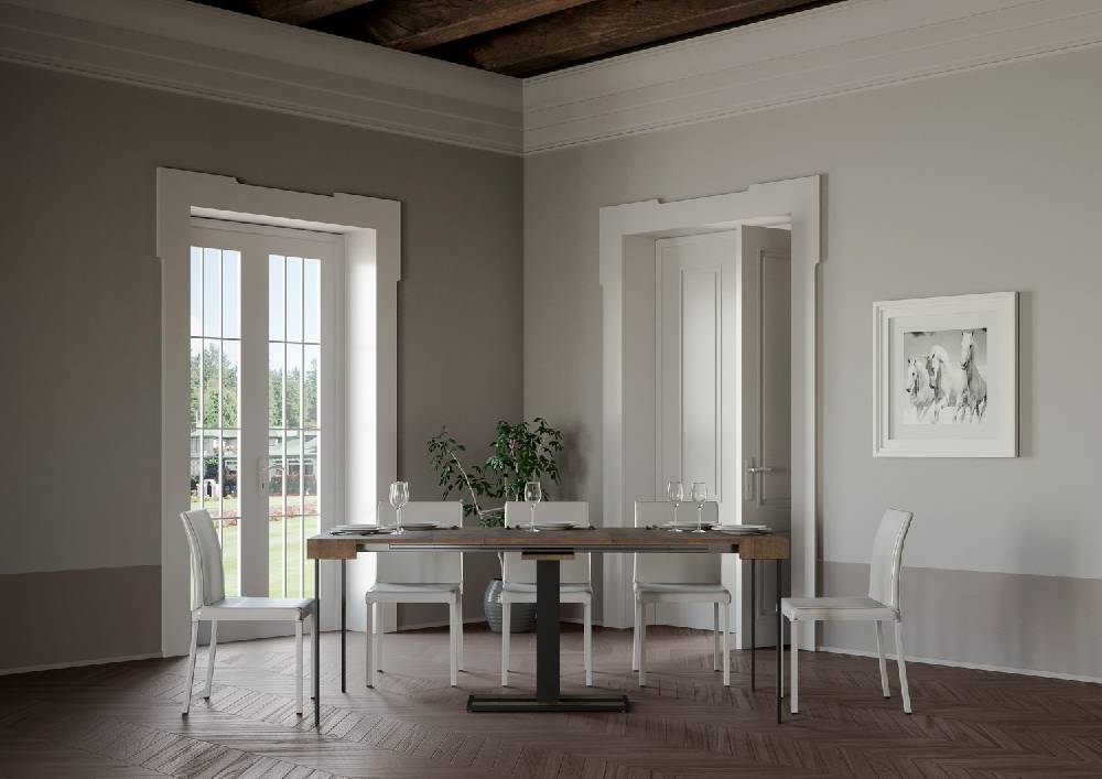 Itamoby Consolle Capital Small Noce Telaio Antracite