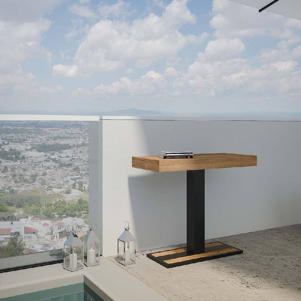 Itamoby Consolle Capital Small Premium Abete Tinto Telaio Antracite