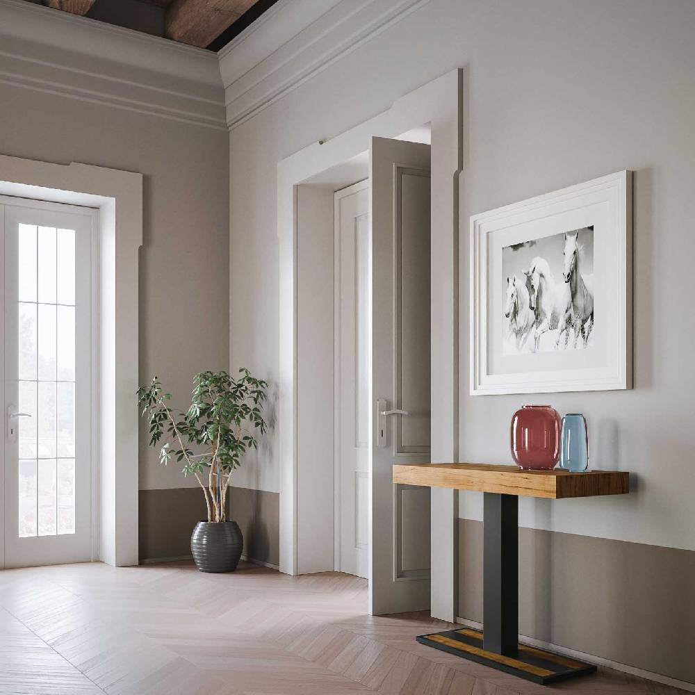 Itamoby Consolle Capital Small Premium Quercia Natura Telaio Antracite