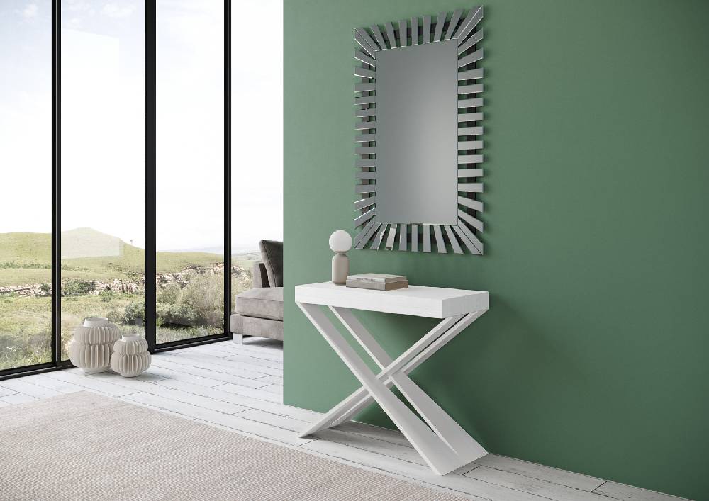 Itamoby Consolle Diago Bianco Frassino Telaio Bianco