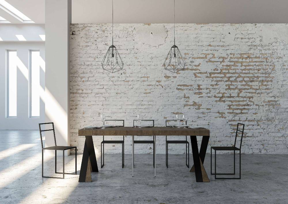 Itamoby Consolle Diago Premium Noce Telaio Antracite