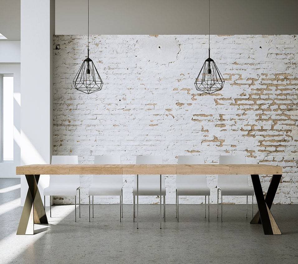 Itamoby Consolle Diago Premium Quercia Natura Telaio Antracite