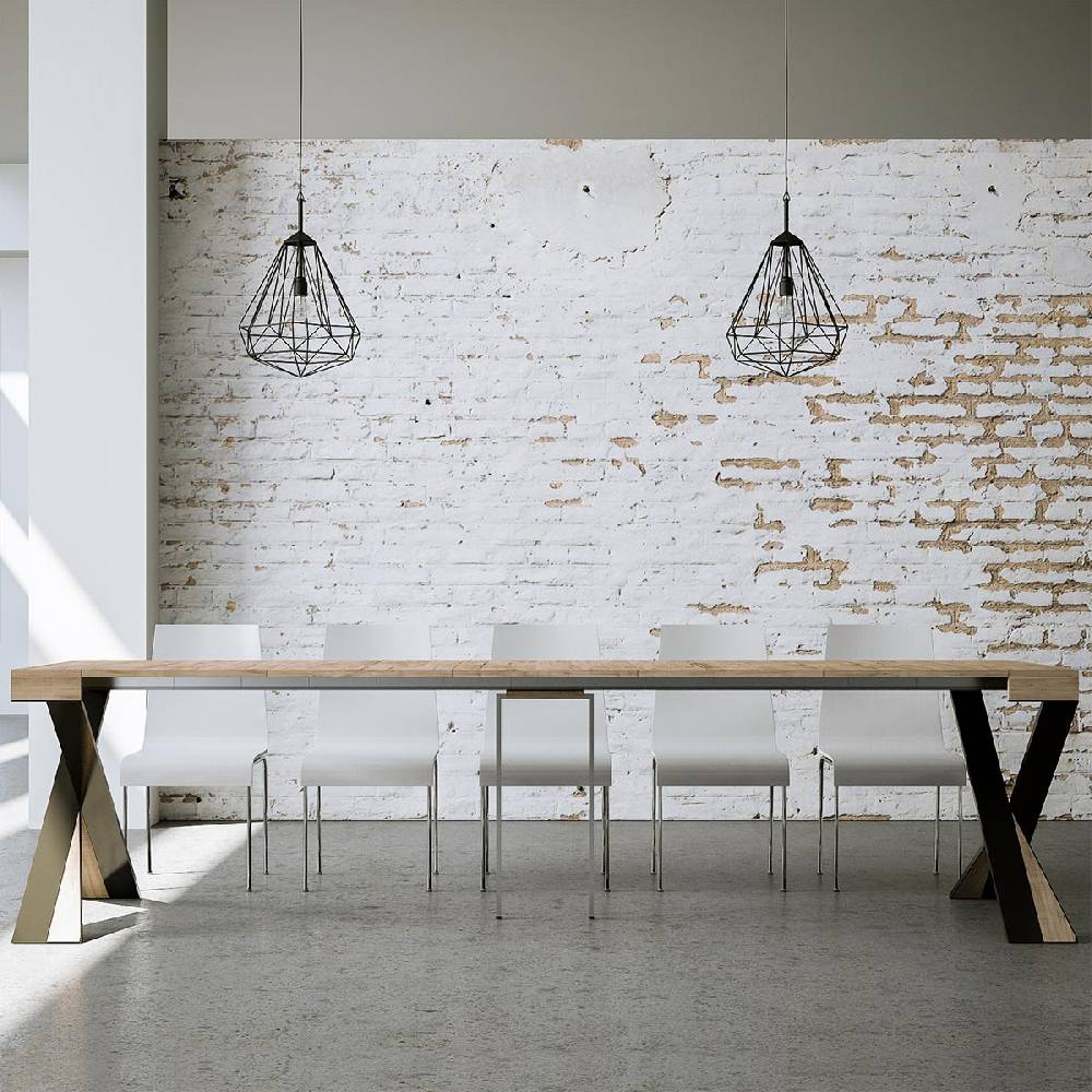 Itamoby Consolle Diago Quercia Natura Telaio Antracite