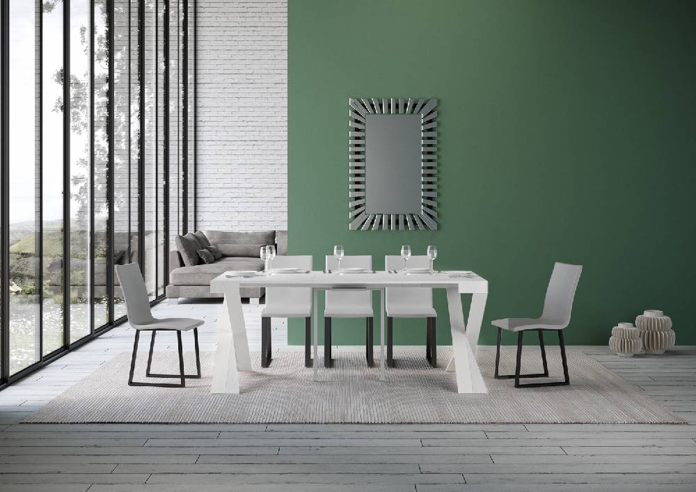 Itamoby Consolle Diago Small Bianco Frassino Telaio Bianco