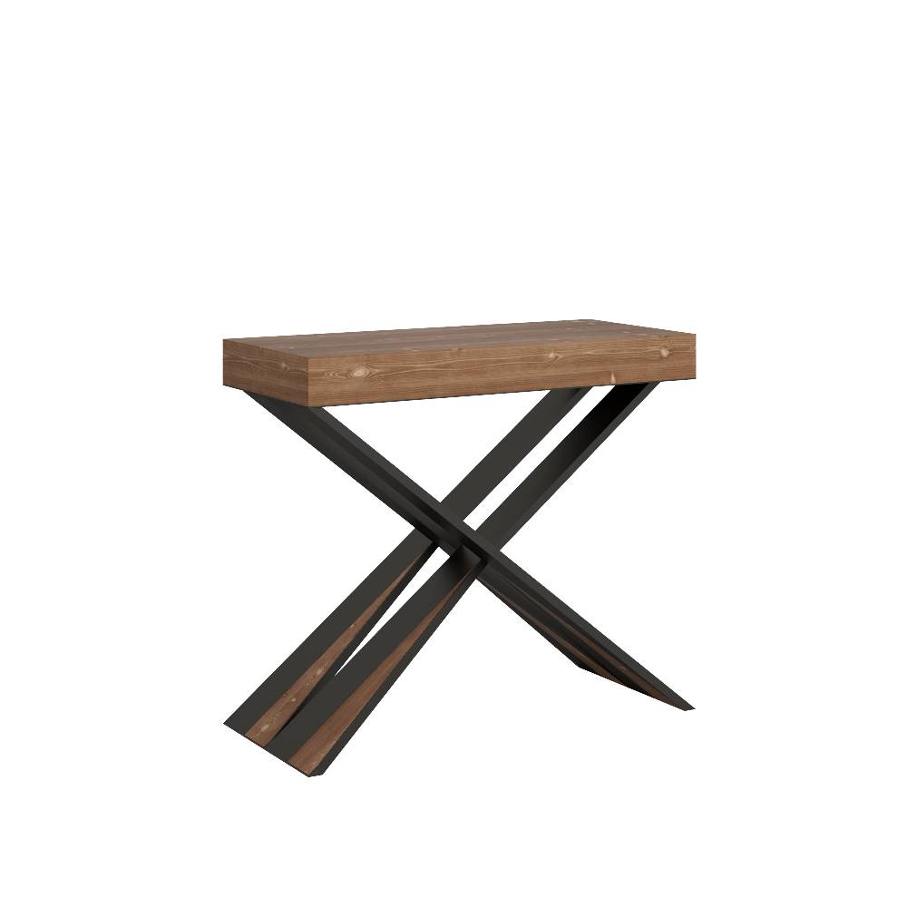 Itamoby Consolle Diago Small Premium Abete Tinto telaio Antracite