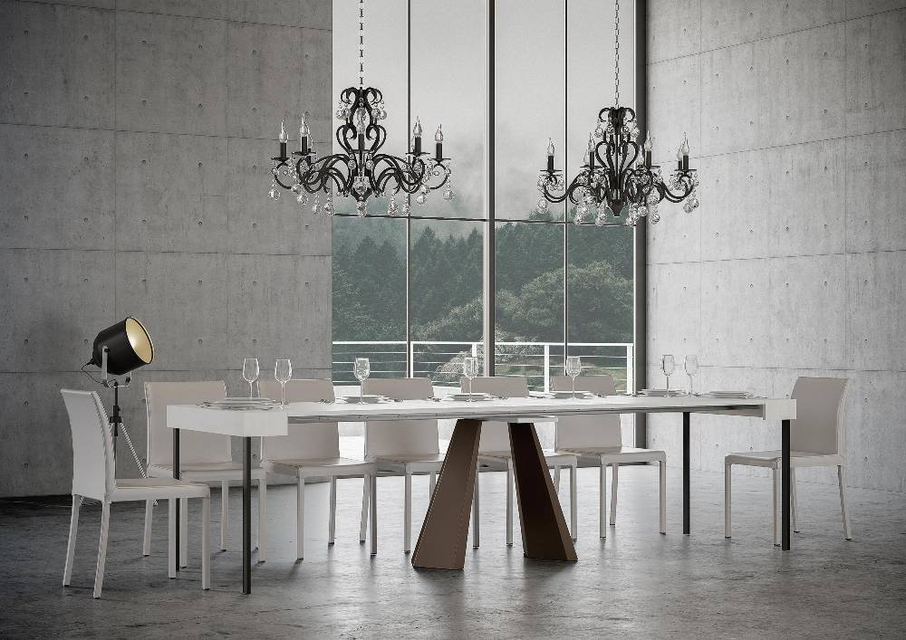 Itamoby Consolle Diamante Bianco Frassino Telaio Orso