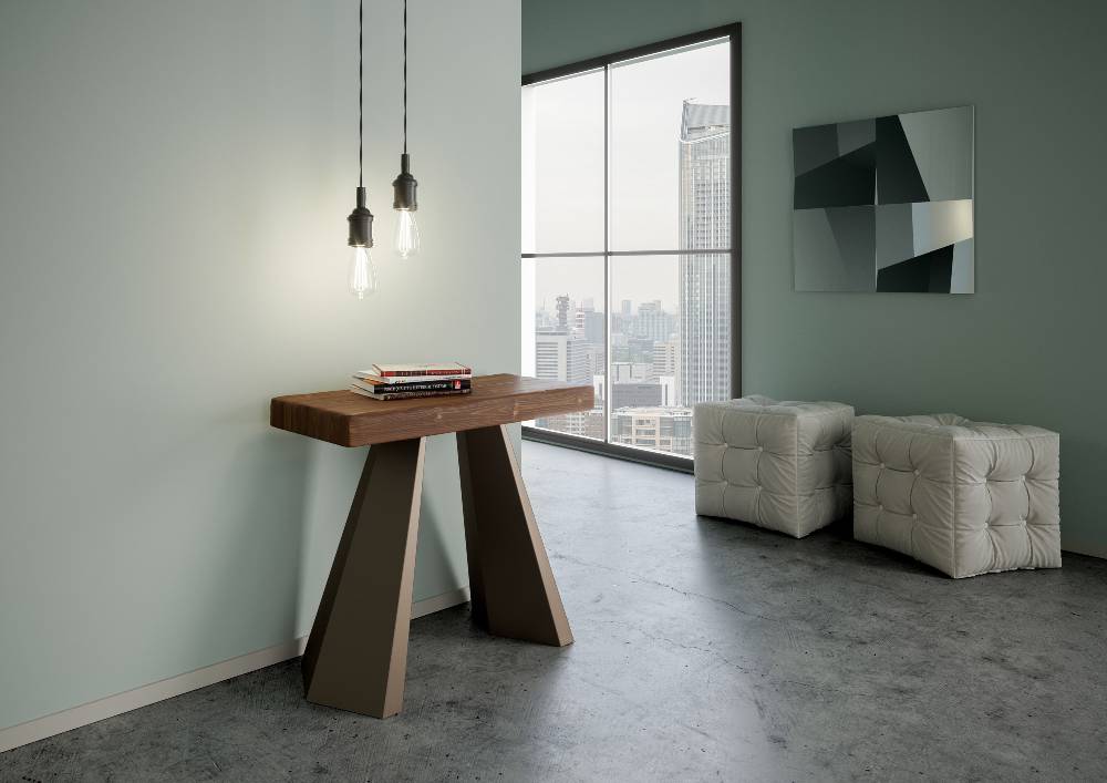 Itamoby Consolle Diamante Premium Abete Tinto Telaio Orso