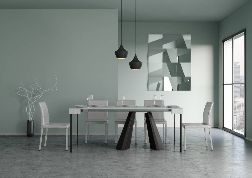 Itamoby Consolle Diamante Small Bianco Frassino Telaio Orso