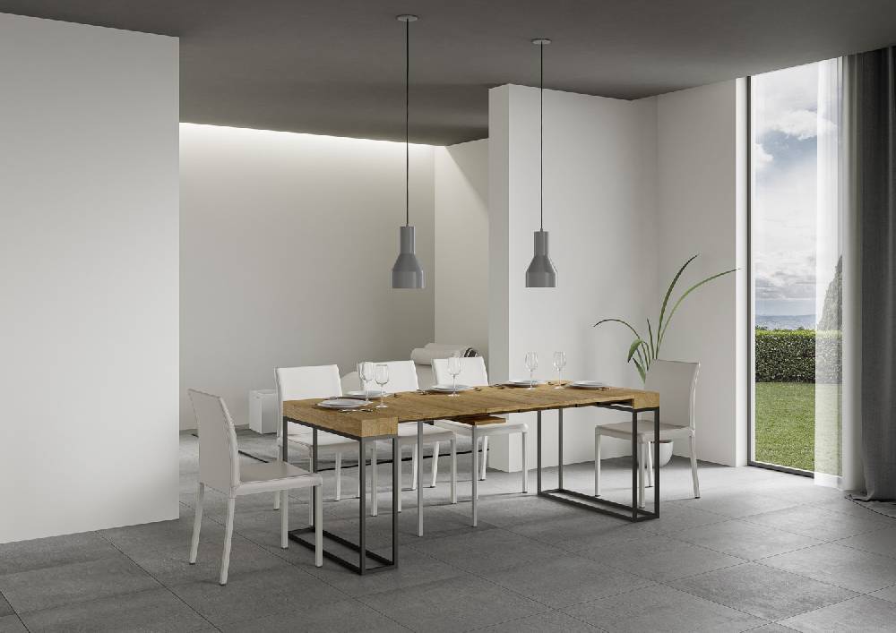 Itamoby Consolle Epoca Quercia Natura Telaio Antracite