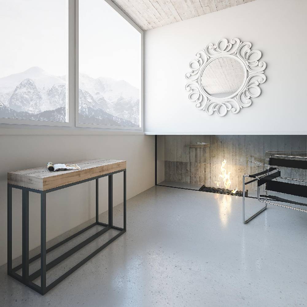 Itamoby Consolle Epoca Small Quercia Natura Telaio Antracite