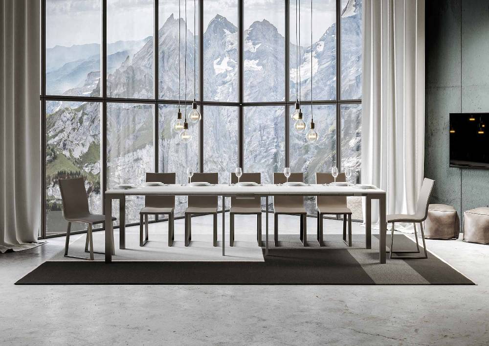 Itamoby Consolle Everyday Evolution Bianco Frassino Telaio Antracite