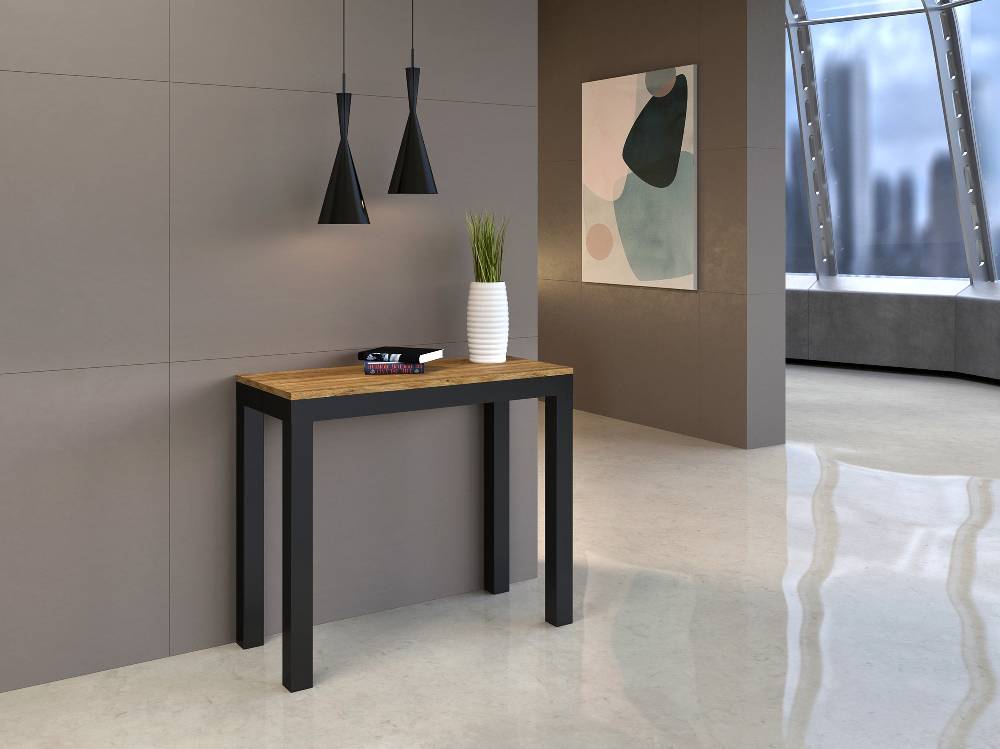 Itamoby Consolle Everyday Small Evolution Quercia Natura Telaio Antracite