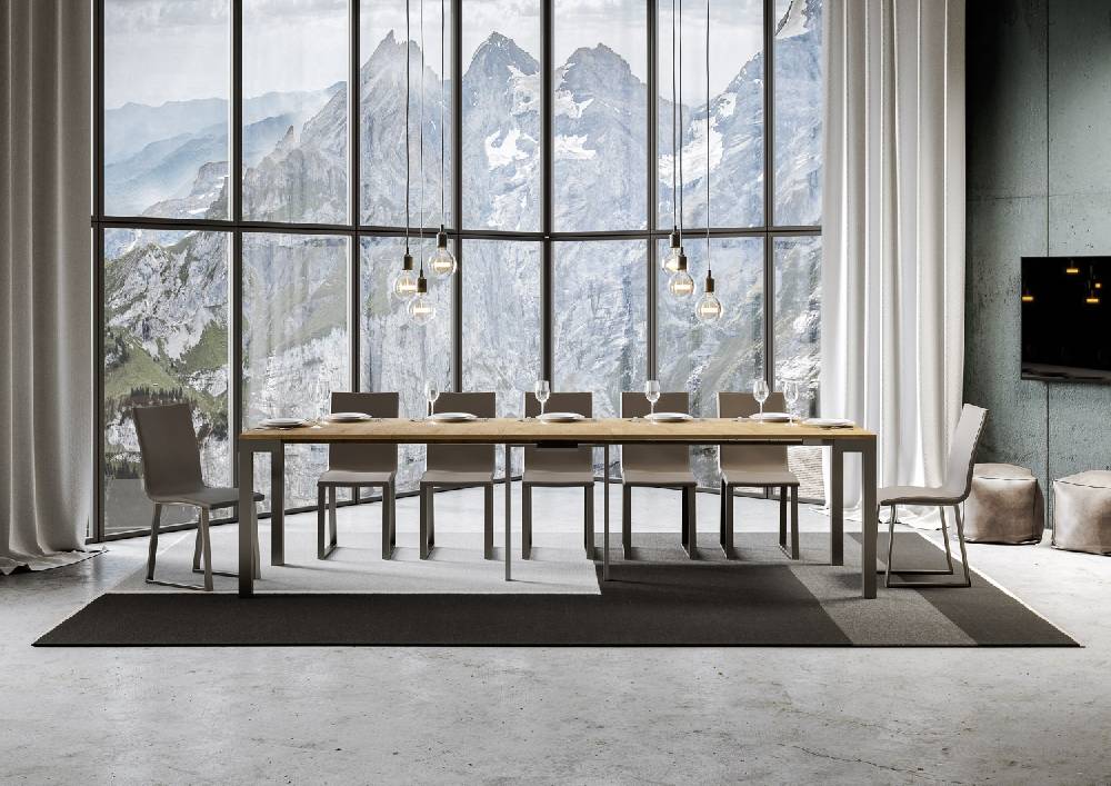 Itamoby Consolle Everyday Small Evolution Quercia Natura Telaio Antracite