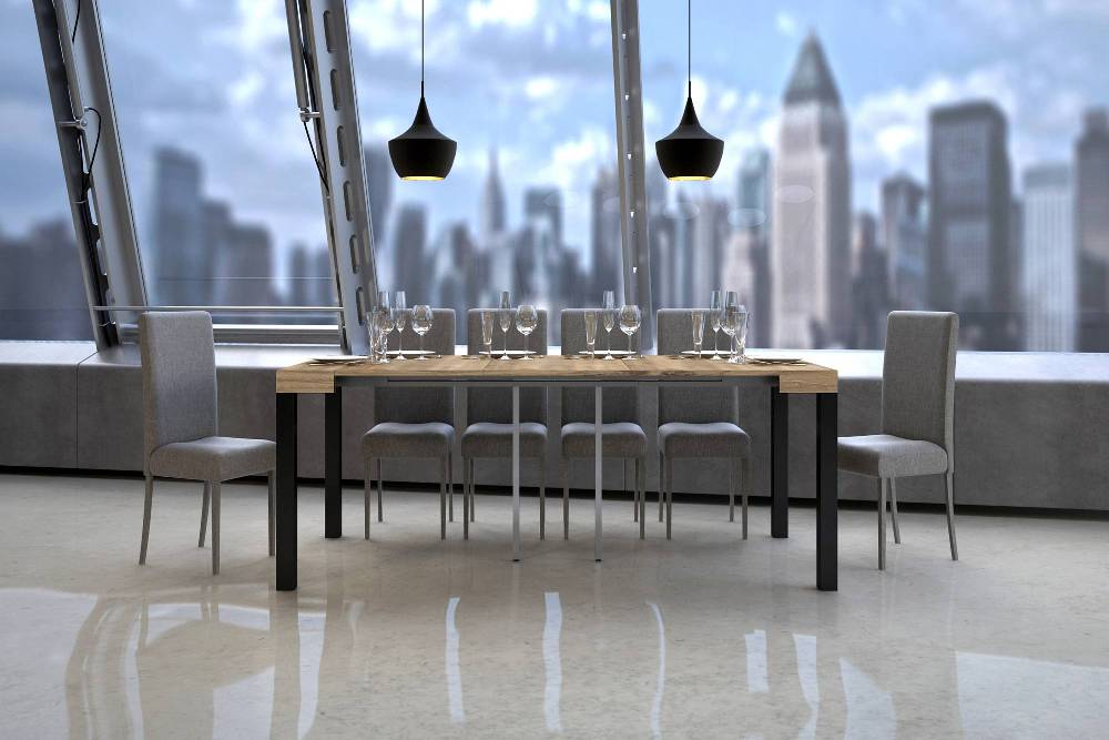 Itamoby Consolle Everyday Small Quercia Natura Telaio Antracite