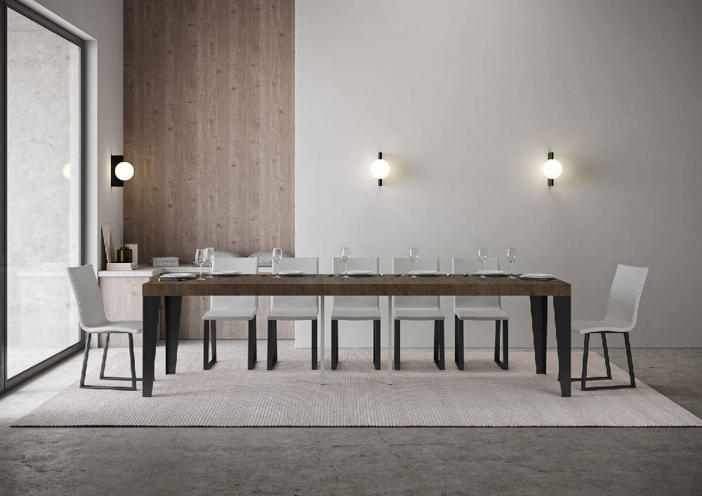 Itamoby Consolle Flame Premium Noce Telaio Antracite