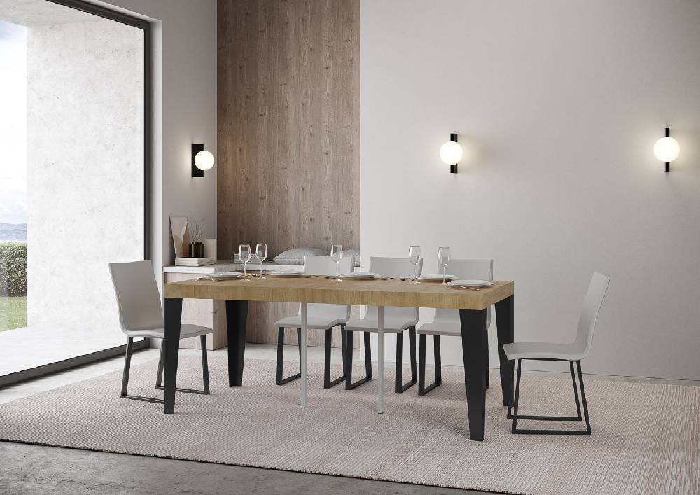 Itamoby Consolle Flame Premium Quercia Natura Telaio Antracite