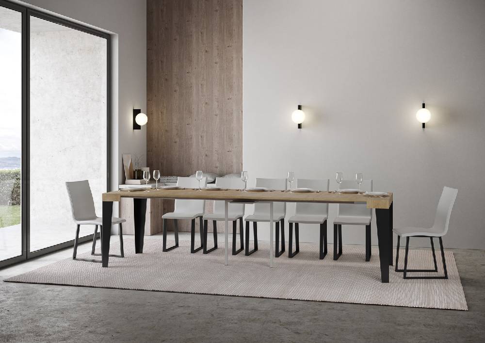 Itamoby Consolle Flame Quercia Natura Telaio Antracite