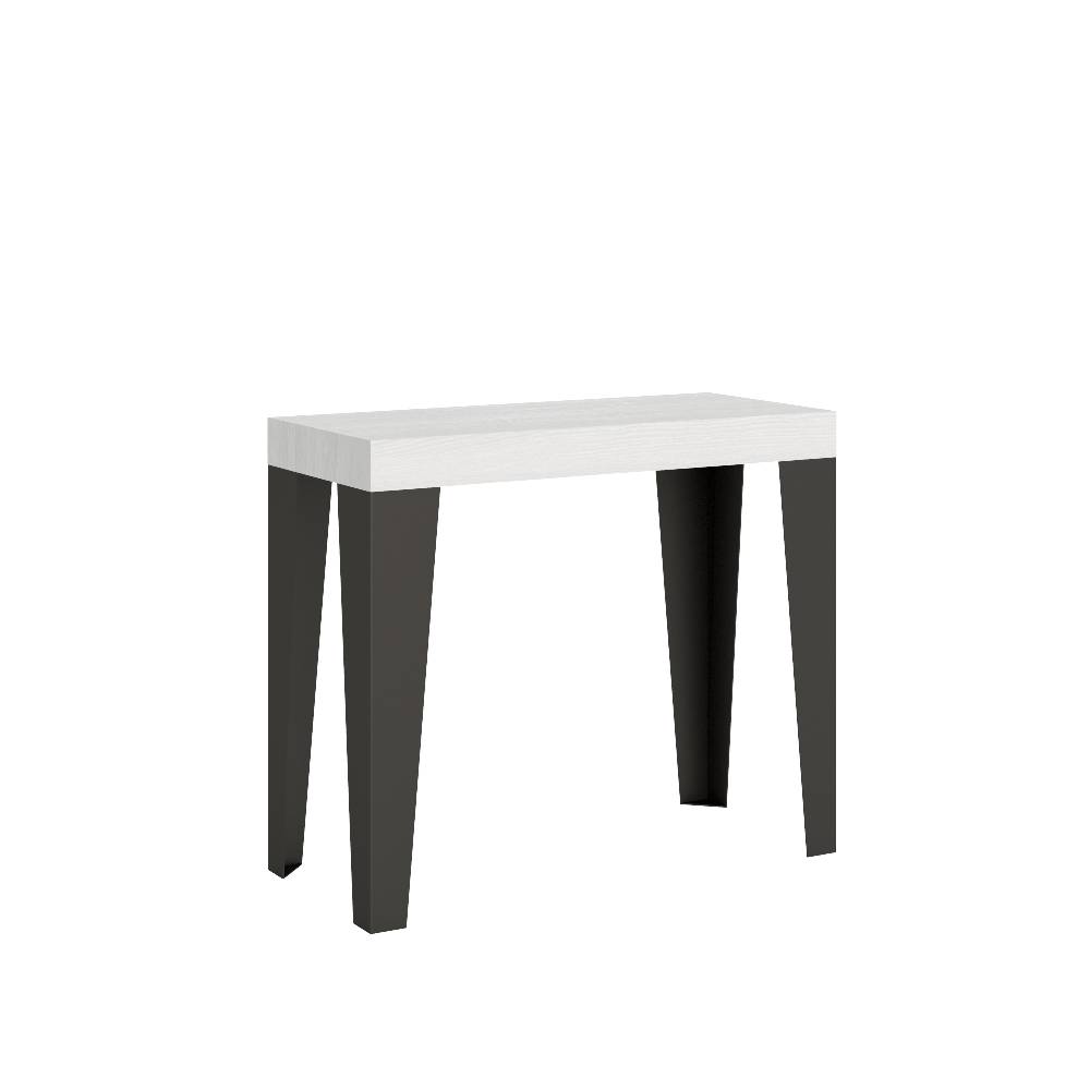 Itamoby Consolle Flame Small Bianco Frassino telaio Antracite