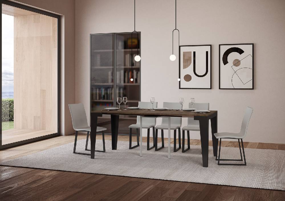 Itamoby Consolle Flame Small Evolution Noce Telaio Antracite