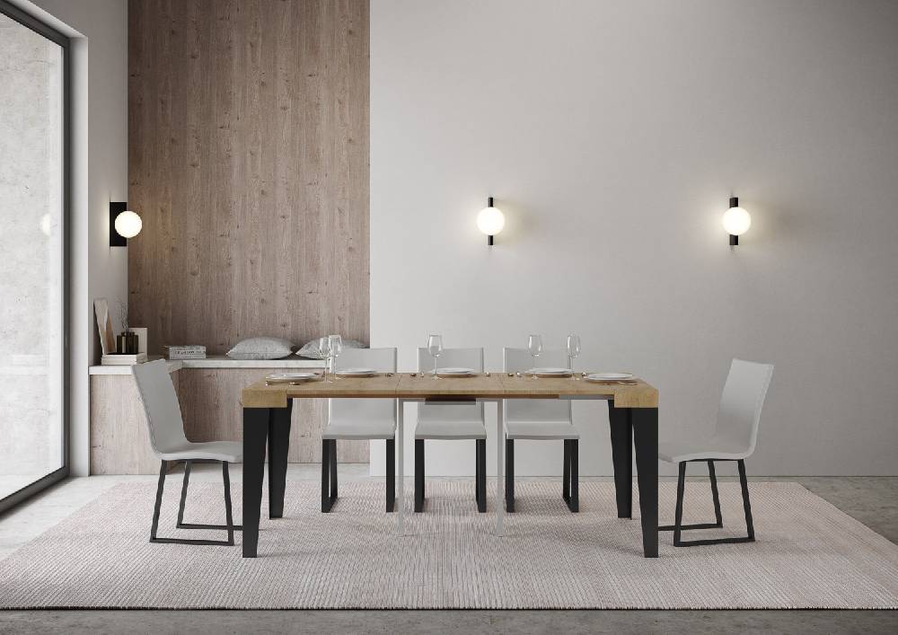 Itamoby Consolle Flame Small Quercia Natura Telaio Antracite