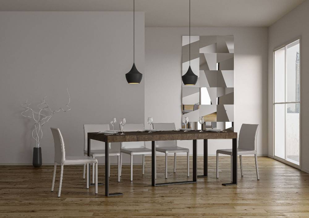 Itamoby Consolle Futura Premium Noce Telaio Antracite