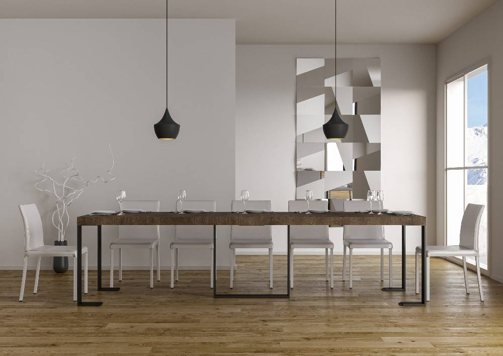 Itamoby Consolle Futura Premium Noce Telaio Antracite