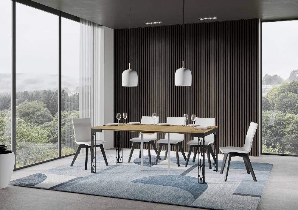 Itamoby Consolle Ghibli Evolution Quercia Natura Gambe Antracite