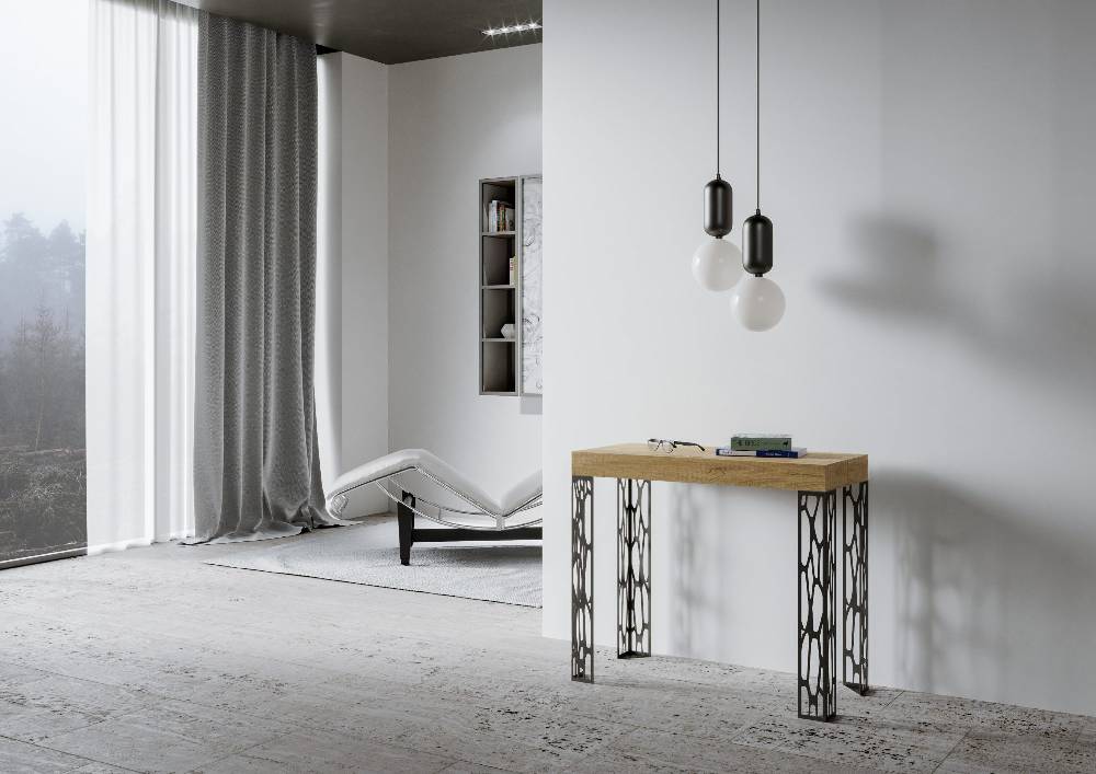 Itamoby Consolle Ghibli Small Quercia Natura Gambe Antracite