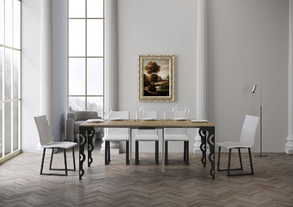 Itamoby Consolle Karamay Evolution Quercia Natura Telaio Antracite