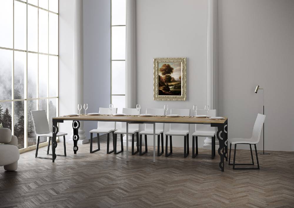 Itamoby Consolle Karamay Evolution Quercia Natura Telaio Antracite