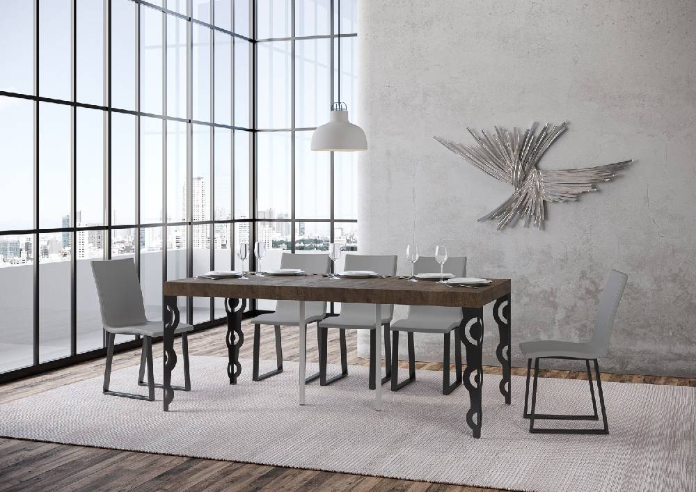 Itamoby Consolle Karamay Premium Noce Telaio Antracite