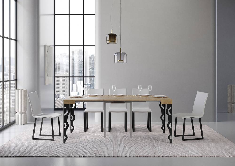 Itamoby Consolle Karamay Quercia Natura Telaio Antracite